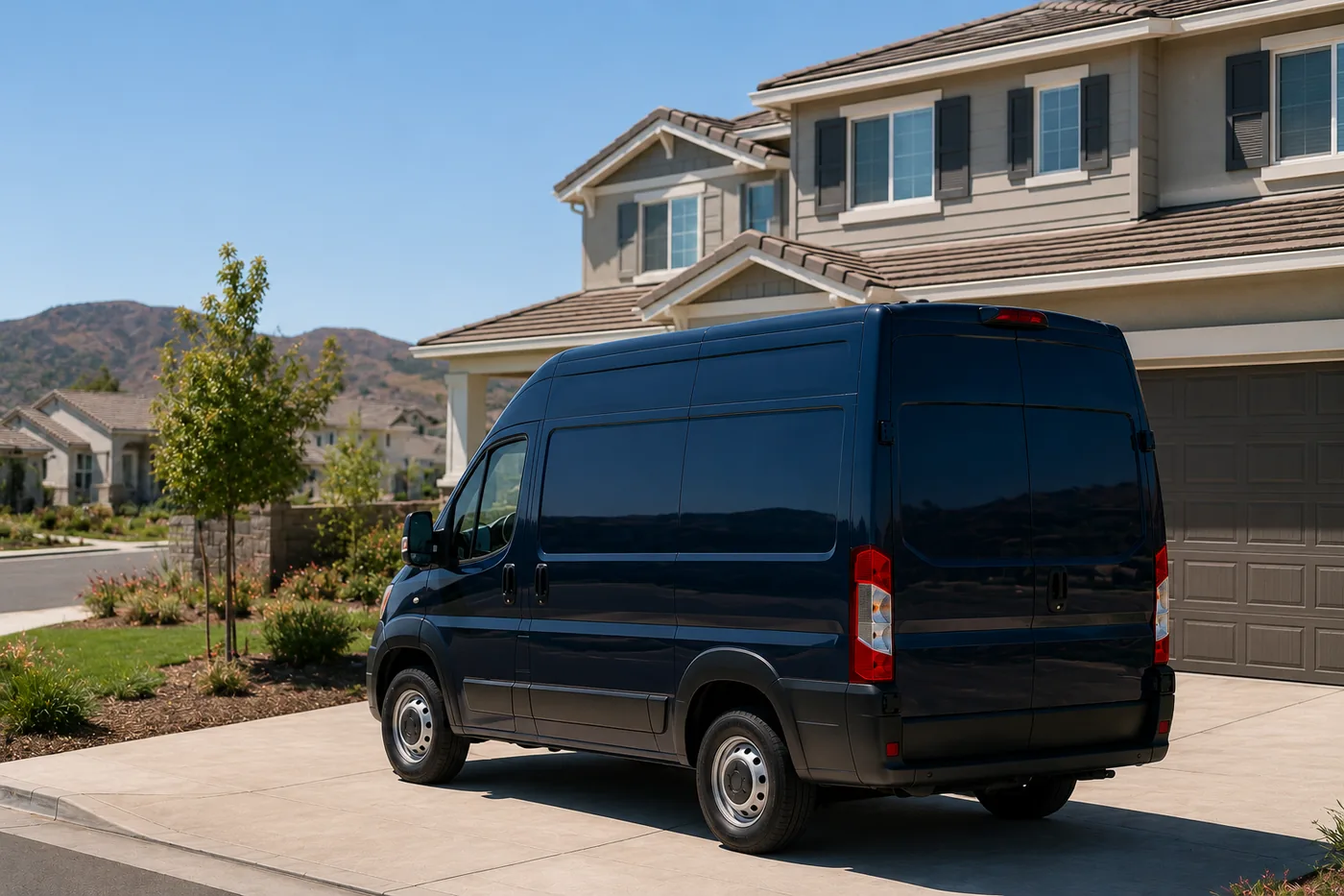 Redhawk service van at a Menifee home