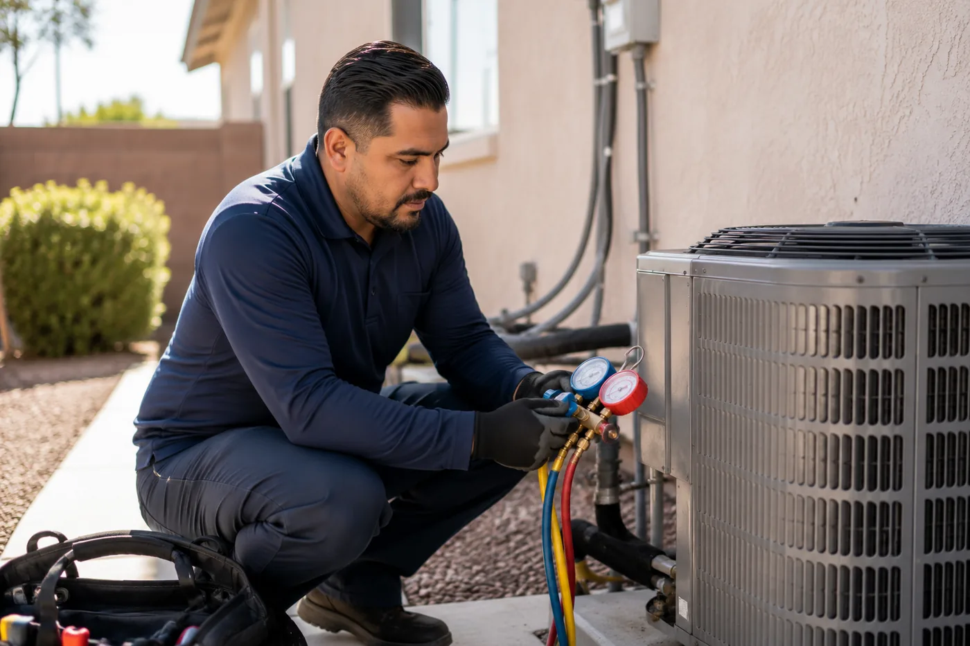 AC repair service by Redhawk Home Services