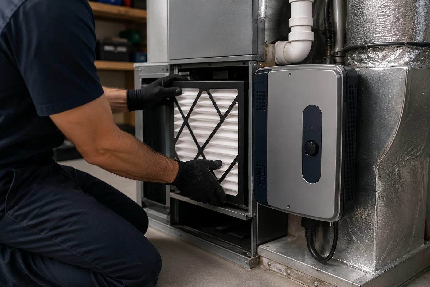 Indoor air quality service by Redhawk Home Services